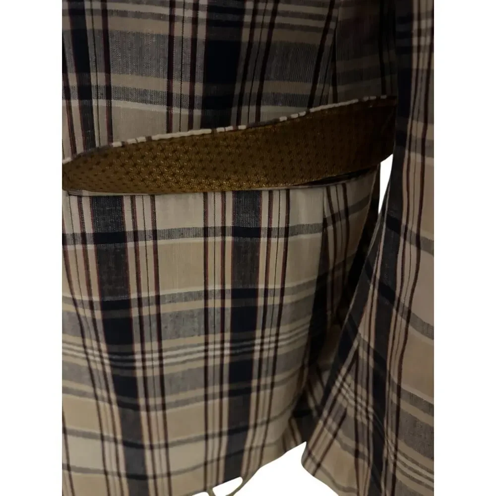 Banana Republic MadMen Collection Plaid Sports Jacket Size 44R